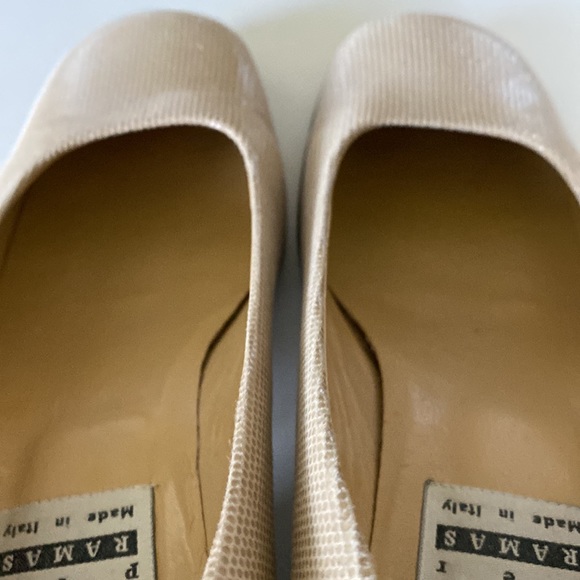 EUC Vintage Fantasy Per Ramas Snakeskin Embossed Leather Heels - Picture 8 of 11